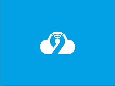 Cloud Nine logo 9 antenna cloud connect internet network nine share signal sky technology wifi