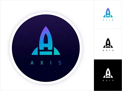 Daily Logo Challenge Day 1 axis daily logo challenge dailylogochallenge day1 design logo rocket space
