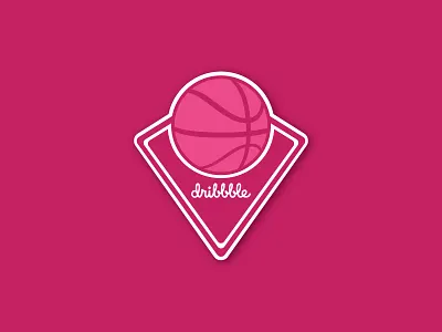 Dribbble Sticker pack Playoff badge dribbble playoff sticker stickermule