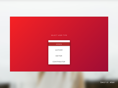 Daily UI 064 dailyui dailyui064 design minimal ui user experience user interface user type ux