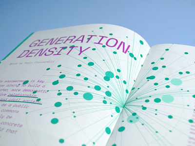 Dataviz magazine issue 2 dataviz diagram duotone fanzine magazine network typography zine