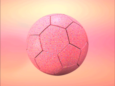 Ball Heart 3d ball football gradient