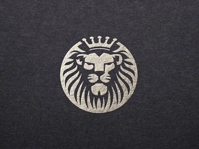 Lion Logo animal capital crown helion lion logo majestic shield