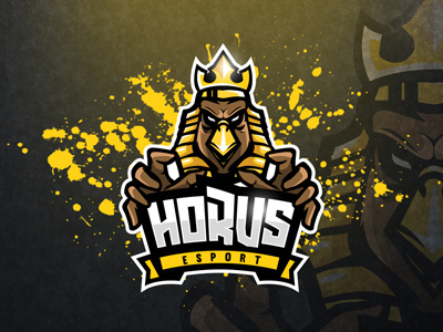 Majestic Horus Logo | Horus eSports Logo | Horus Mascot Logo egypt egyptian esports esports logo falcon god gym horus horus logo mascot mascot logo mytical