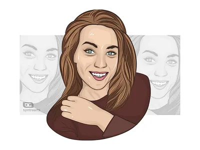 Personal Portrait drawing portrait vector