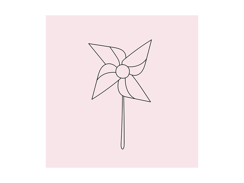Pinwheel Animation animation calm gif handdrawn mindfulness motion pinwheel simple spring whimsical