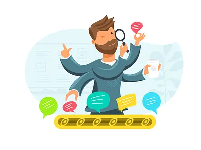 Insight Collector brand coffee community content insight collector message persona plant speech bubble whiteboard