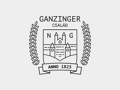 Ganzinger family crest coat of arms crest family logo