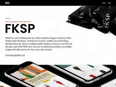 Portfolio / Case Study Revisions branding case study fashion personal site portfolio