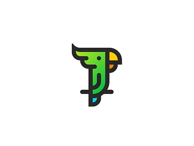 Parrot Icon colorful icon parrot simple