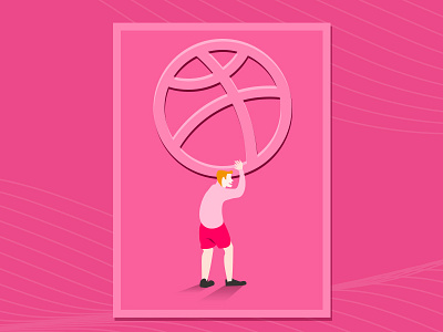 hello!dribbble dribbble illustrations ios pink ui