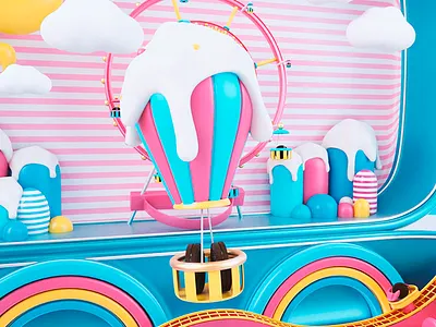 Dulce Diversión - Oreo Shot 01 3d 3dsmax animation gif graphics motiongraphics