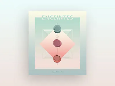 Unit Lab Poster abstract art branding color design digital electronic geometric pastel poster print typography