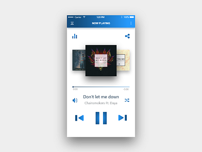 Music Player app music player ui design