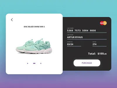 Daily 002 card checkout credit daily dailyui design puma shopping ui ux visa web