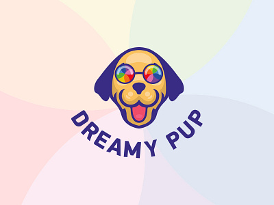 Dreamy Pup // Logo design concept. dog escu alex logo logotype mark minimalism pup puppy symbol