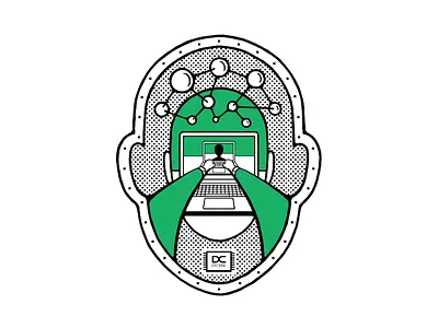 Decent — blockchain blackandwhite blockchain bold editorial icon illustration maldo maldonaut minimal pattern simple wacom