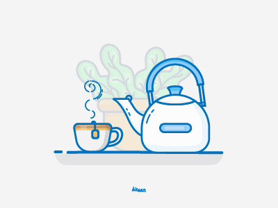 Enjoy Tea cup design graphic icon illustration minimalist tea ui ux