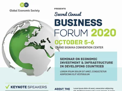 Multi-purpose Business Event Flyer & Poster Templates business conference convention event flyer forum meeting multipurpose poster seminar webinar workshop
