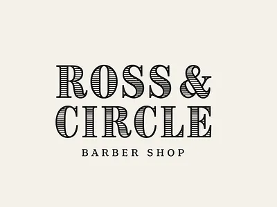 Ross & Circle barber barbershop circle daily logo challenge dlc logo type ross type type logo typography