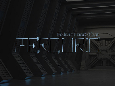 Mercuric Fancy Font android design fi future futuristic hitech sci sci fi science tech technology