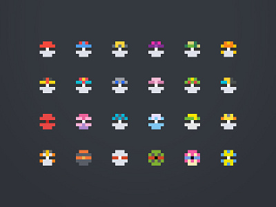 Pixel Pokemon Balls ball pokemon