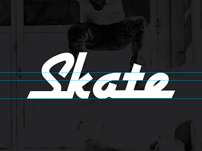 Skate // Logo type andrew schuster font logo logotype schuster skateboarding typography