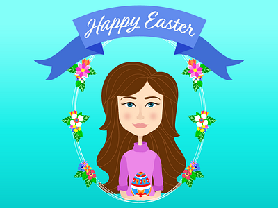 Happy Easter! character design easter illustration illustrator