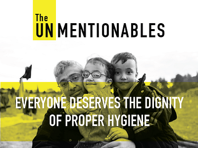 The Unmentionables branding logo nonprofit web web design