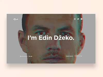 D Ž E K O bosnia design football football ui personal website portfolio soccer website