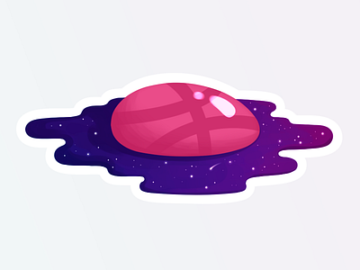 Eggspace ball constellation cosmos dribbble egg galaxy illustration planet space star sticker universe