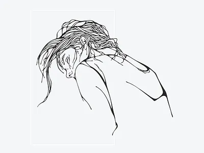 Teardrop on the Fire art bladerunners character illustration leather lineart portrait