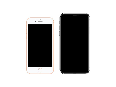 2017 iPhones Vectors commons creativecommons iphone iphone8 iphones iphonex mockup smartphone svg vector