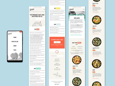 Spyce - Mobile mobile responsive ui web design