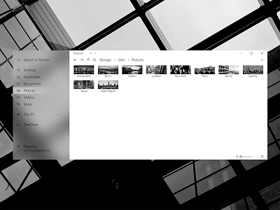 File Explorer concept (Windows 10, Fluent design) 10 concept design explorer file fluent windows