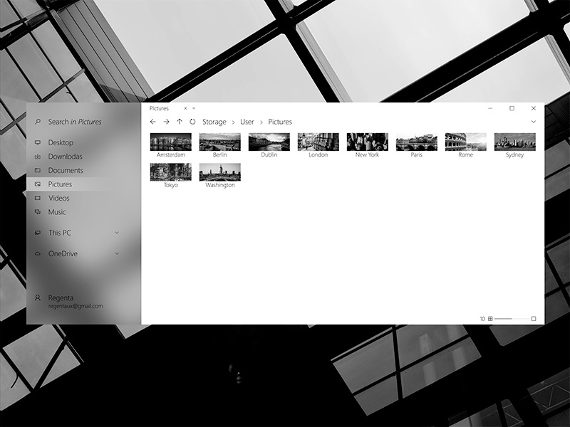 File Explorer concept (Windows 10, Fluent design) by Reqenta on Dribbble