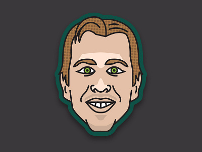 NFL Emoji Series - Nick Foles caricature eagles emoji football green icon mvp nfl philadelphia quarterback sports superbowl