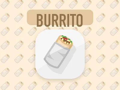 A delicious burrito app burrito cheese drawing food icon mexican taco