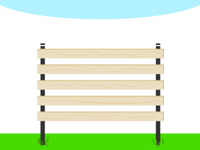 Modern Fence fence grass landscape neighbors trees wood
