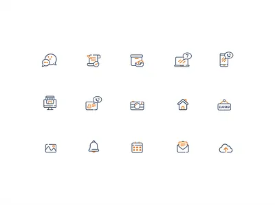 Seller Office Icon Set app art branding dual tone icon icon kit icon set icons seller office