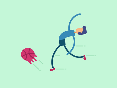 Play character design dribbble football illustration user