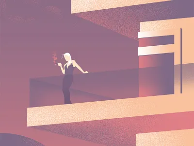 Moroccan Night architecture art design futuristic gloomy graphic illustration minimalistic morocco sunset