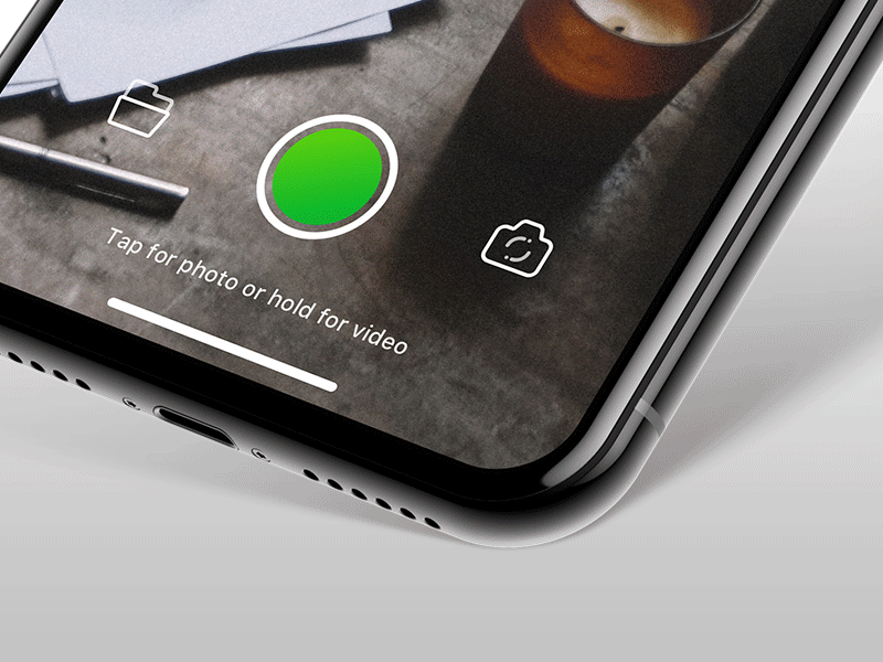 Camera icon interaction animation cam camera icon interaction ios iphone
