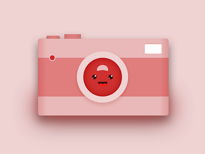 Cute Camera camera flat illustration sketch vector