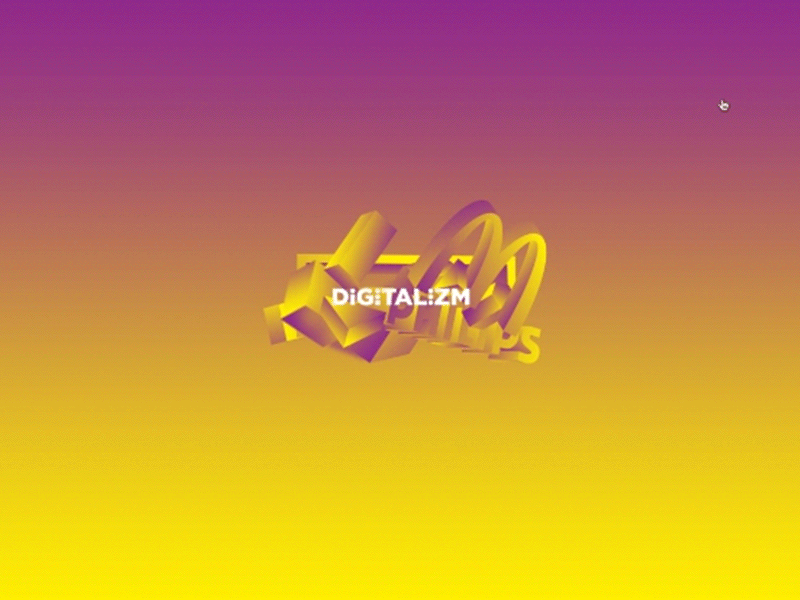 Digitalizm Intro concept animation brands colors gradient interaction intro promo ui web