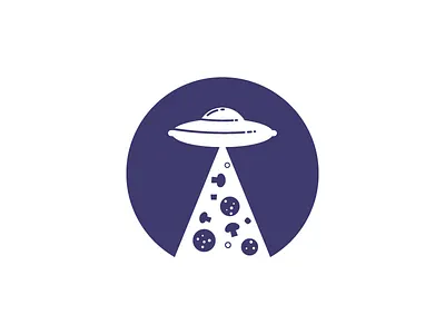 Cosmos pizza logo concept cosmos logo logotype mark pizza pizzeria space ufo