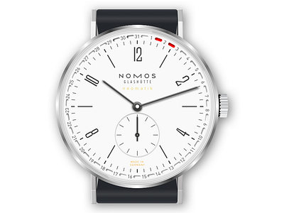 Nomos Glashütte Tangente Neomatik 2018 glashütte illustration nomos sketch sketchapp tangente vector watch