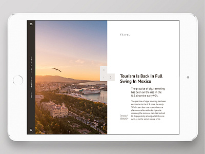 Articolo Ipad app | read articles interface design ipad app ui