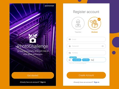 Sign Up application daily ui register sign up