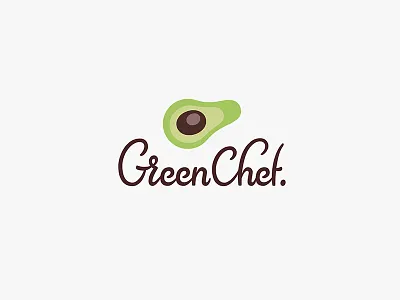 Green Chef healthy food identity lettering logotype
